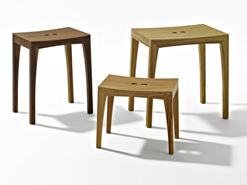 OTTO3 - Low wooden stool by Sixay furniture - view 2